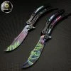 Blade City *2 Pieces* Alien Skin Balisong Trainer & Sharp Butterfly Set