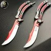 Blade City *2 Pieces* Video Game Inspired Autotronic Balisong Trainer & Sharp Butterfly Set All Knives