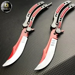 Blade City *2 Pieces* Video Game Inspired Autotronic Balisong Trainer & Sharp Butterfly Set All Knives