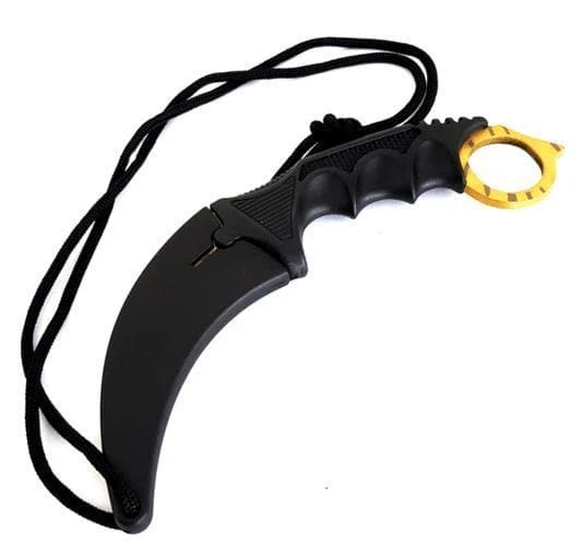 Blade City All Knives 7.5" Video Game Inspired Tiger Tooth Karambit 4 Blade City All Knives 7.5" Video Game Inspired Tiger Tooth Karambit