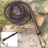 Blade City Hot Gifts 8' Handcrafted Dark Brown Leather Bull Whip