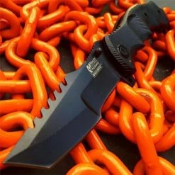 Blade City 9" Black Warfare G10 Spring Assisted Blade All Knives