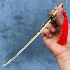 Blade City Micro Zenitsu Nichirin Katana + Stand Anime Replicas