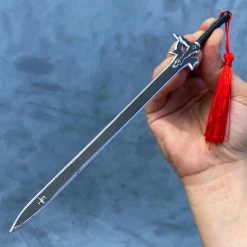 Blade City Micro Elucidator Katana (SAO) + Stand Anime Replicas