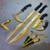 Blade City All Knives 7 Piece Ultra-Gold Mega Knife Set