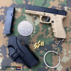 Blade City MicroGunz™️ High Quality Metal Mini Gun Glock Keychain