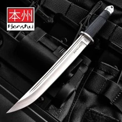 Blade City United Cutlery Honshu Tanto Knife And Leather Sheath