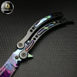 Blade City Alien Skin Video Game Inspired Sharp Balisong All Knives