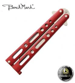 Blade City Benchmark Red Satin Balisong All Knives