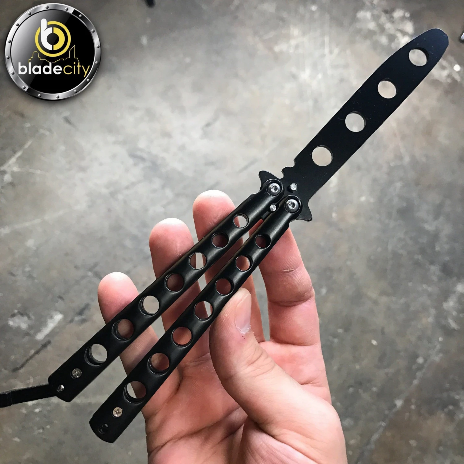Blade City Black Balisong Trainer Balisong/butterfly 3 Blade City Black Balisong Trainer Balisong/butterfly