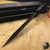 Blade City Black Piranha Tooth Dagger W/ Pipe Sheath All Knives