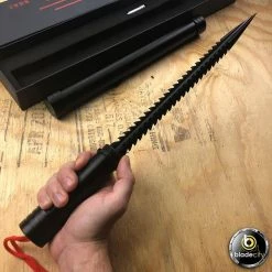 Blade City Black Piranha Tooth Dagger W/ Pipe Sheath All Knives