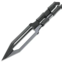 Blade City Black Ronin Tri-Edged Spear Head With Sheath All Knives