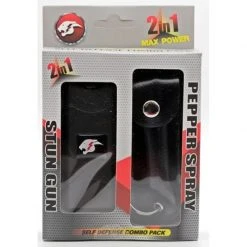 Blade City BLACK SELF DEFENSE COMBO (STUN GUN / PEPPER SPRAY)