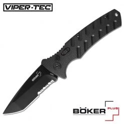 Blade City Boker Plus Strike Tanto Serrated Auto All Knives