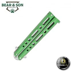 Blade City Bear & Son Butterfly Knife 4" Clip Point Blade - Green All Knives