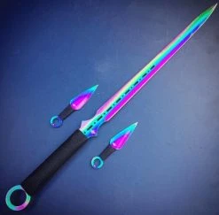 Free Shipping On All Orders! Swords *Closeout Deal* Spectrum Saber With Dual Throwers