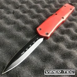 Blade City Custom Red & Black Cerakote OTF (Limited Edition Deadpool Inspired)