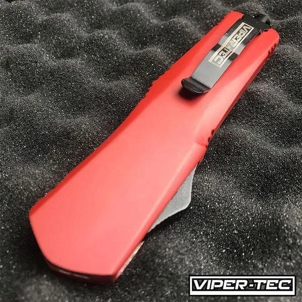 Blade City Custom Red & Black Cerakote OTF (Limited Edition Deadpool Inspired) 5 Blade City Custom Red & Black Cerakote OTF (Limited Edition Deadpool Inspired)