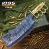 Blade City Fire Kissed Combat Cleaver Trench Knife And Sheath