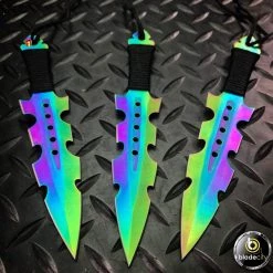 Free Shipping On All Orders! *New* Galactic Spectrum Throwers All Knives