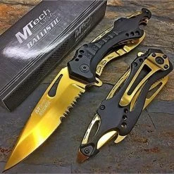 Blade City All Knives Gold & Black Shark Blade