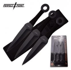Blade City All Knives Midnight Hawk 3 Piece Throwing Knife Set 5 Blade City All Knives Midnight Hawk 3 Piece Throwing Knife Set
