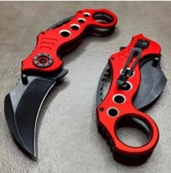 Blade City *New Product* 8" Red Lobster Speedster Karambit All Knives