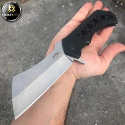 Blade City *NEW PRODUCT* Black & Chrome Goliath Cleaver All Knives