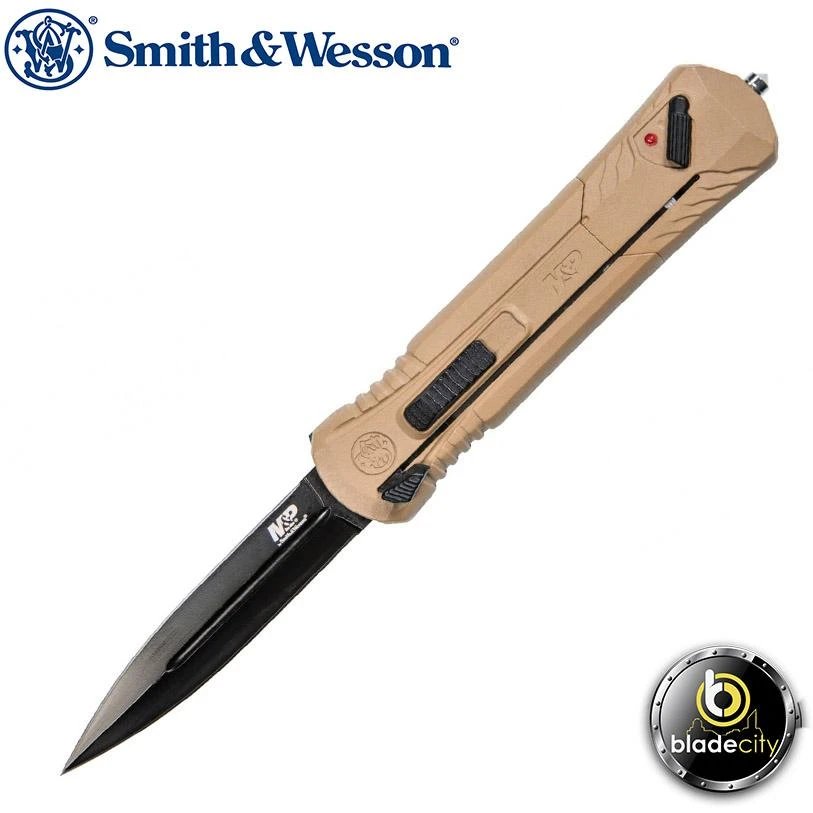 Blade City Smith & Wesson Single-Action Tan OTF 3 Blade City Smith & Wesson Single-Action Tan OTF