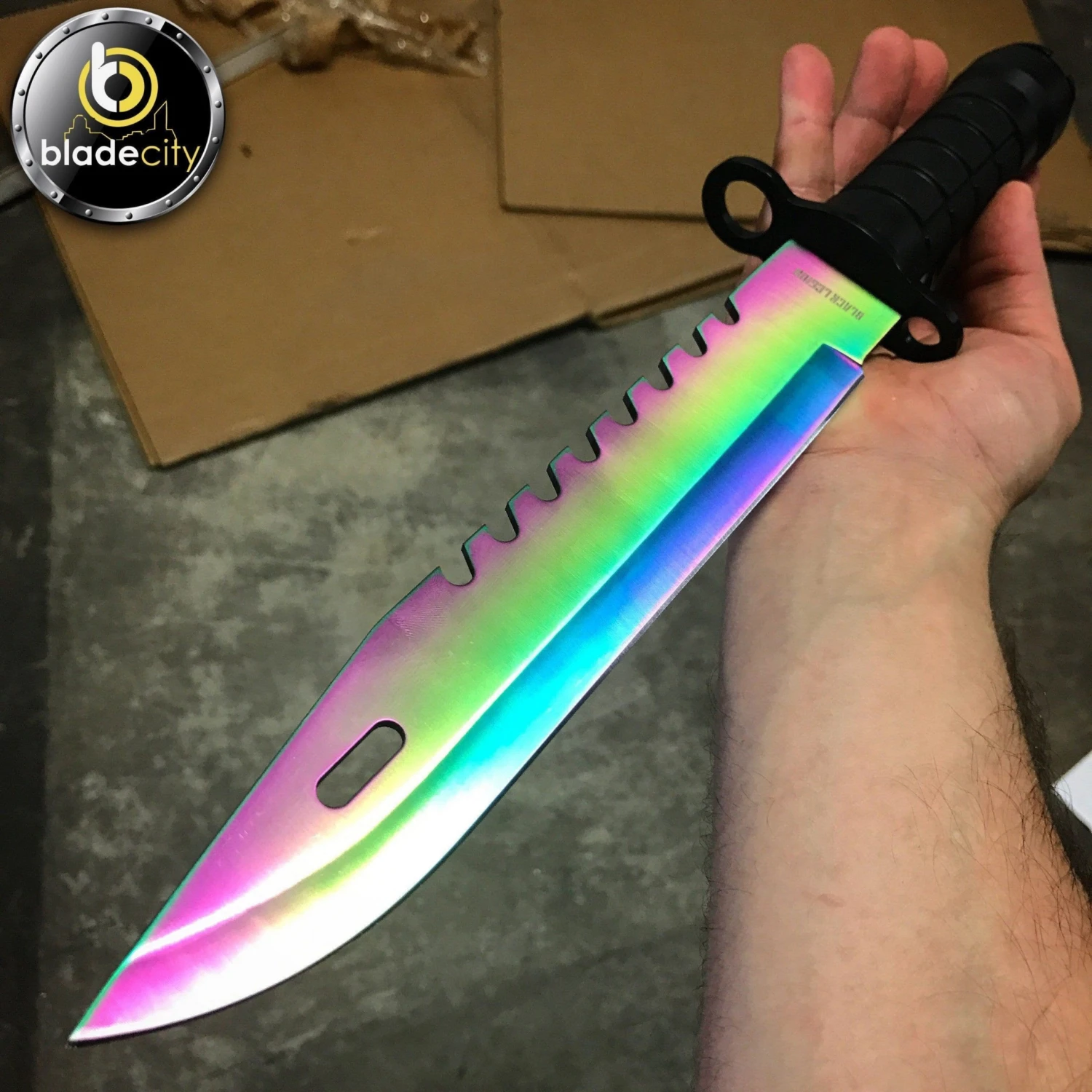 Blade City Fixed Blades Spectrum Survival Bayonet 3 Blade City Fixed Blades Spectrum Survival Bayonet