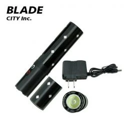 Blade City STUN GUN 3.8M VOLT RECHARGEABLE LED