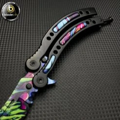 Blade City All Knives *TRAINER BLADE* Video Game Alien Skin Balisong