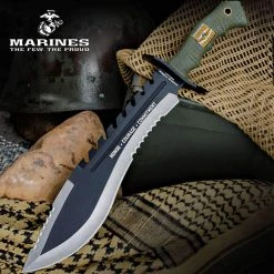 Blade City United Cutlery USMC Marine Kukri With Sheath All Knives