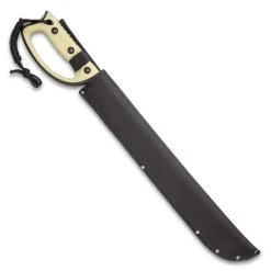 Blade City USMC Semper Fi Sawback Machete With Sheath Fixed Blades